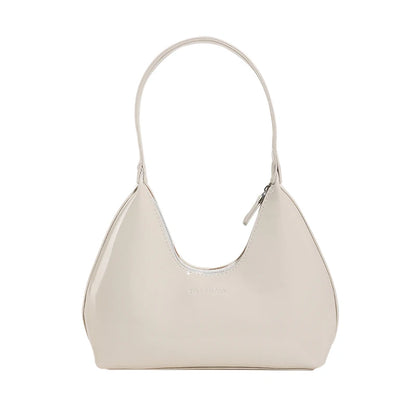 Moods French Style Single Shoulder Bags Women Dazzling Color Patent Leather Underarm Bag Luxury