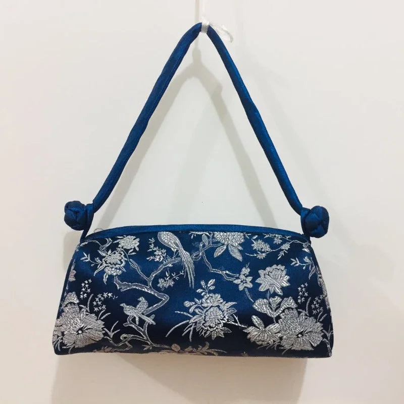 Silk Embroidered Clutch Bag – Chinese Style Women's Handbag