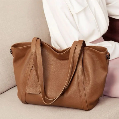 Genuine Leather Large Tote Bag for Women – Luxury Shoulder Handbag