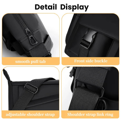 Crossbody Messenger Bag Multi-Layer Travel Shoulder Bag