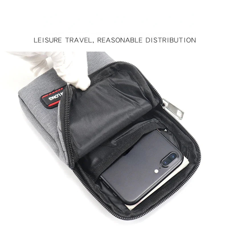 Waterproof Fanny Pack for Men – Single & Double Layer Waist Bag