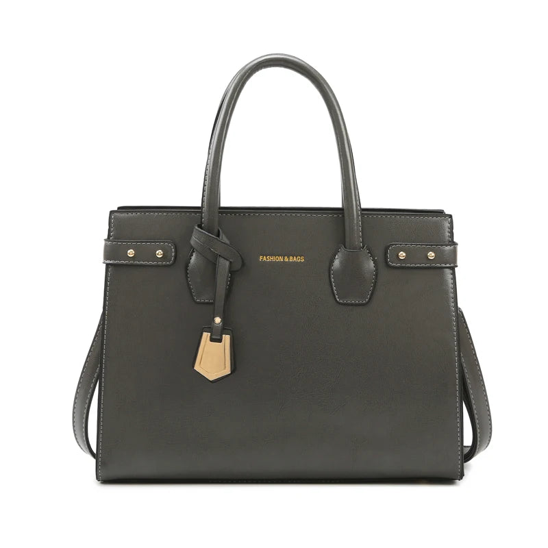 Luxury Leather Tote Bag for Women – Designer Shoulder Handbag