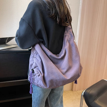 Large Capacity Canvas Shoulder Bag for Women