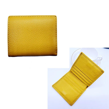 Slim Bifold Wallet – Unisex Short Wallet with Card Holder