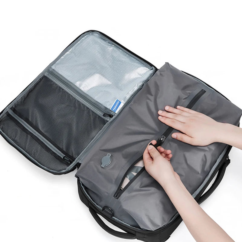 Vacuum Compression Travel Backpack – 16" Laptop, Waterproof, Business & Outdoor