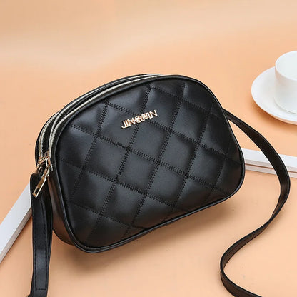 Quilted Crossbody Bag for Women – PU Leather Shoulder Purse