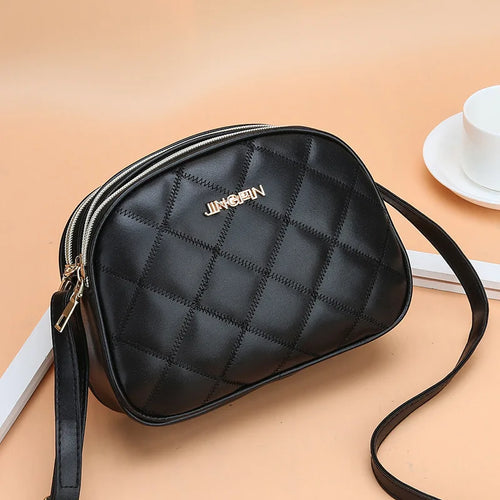 Quilted Crossbody Bag for Women – PU Leather Shoulder Purse