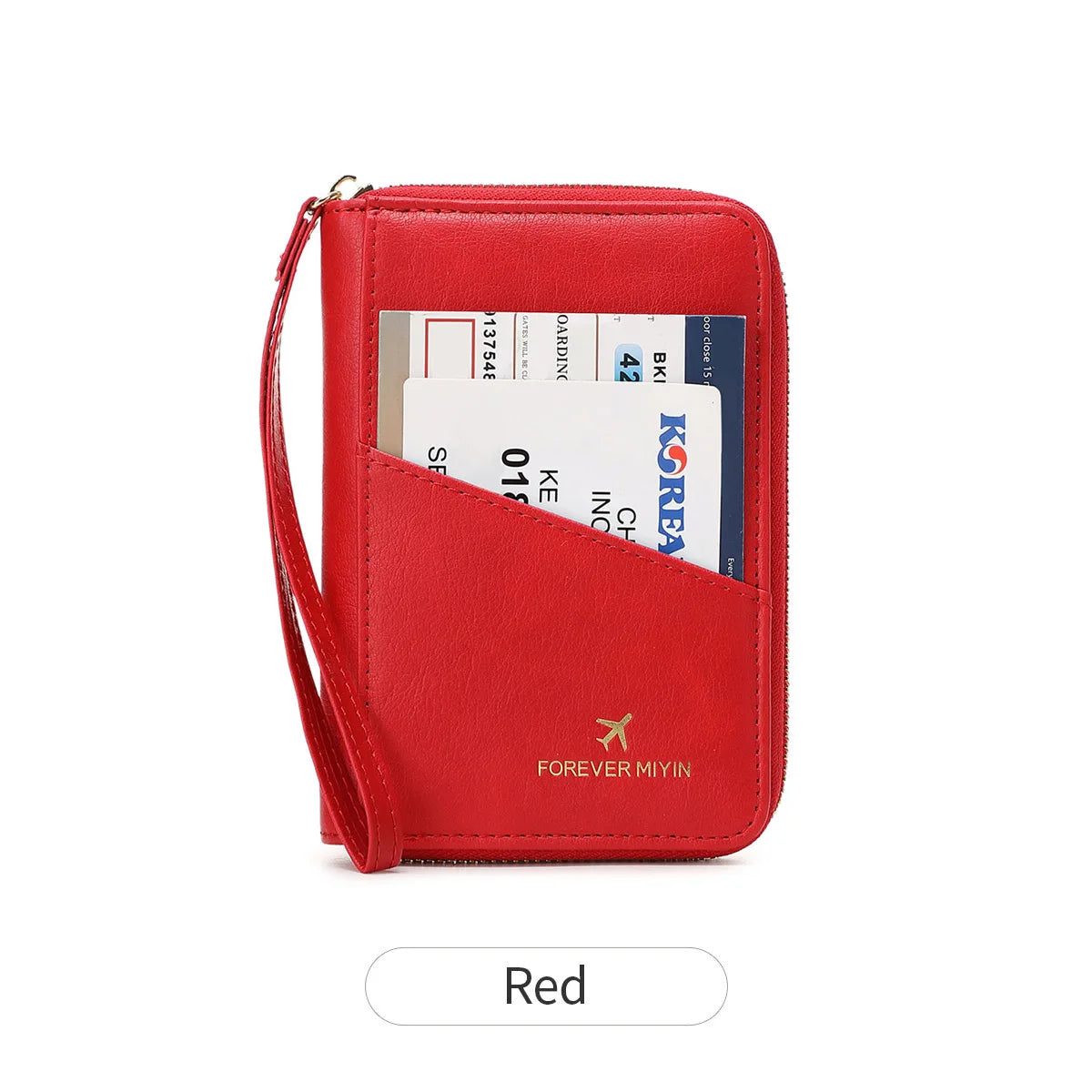 RFID Blocking Passport Wallet – PU Leather Travel Organizer for Men & Women