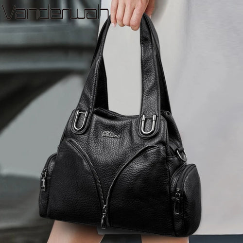 Luxury Leather Shoulder Bag for Women – Designer Crossbody Handbag