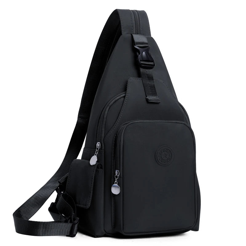 Crossbody Sling Backpack for Women – Large Capacity Nylon 2-in-1 Bag