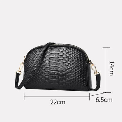 Crocodile Pattern Leather Crossbody Bag – Women's Shoulder Bag