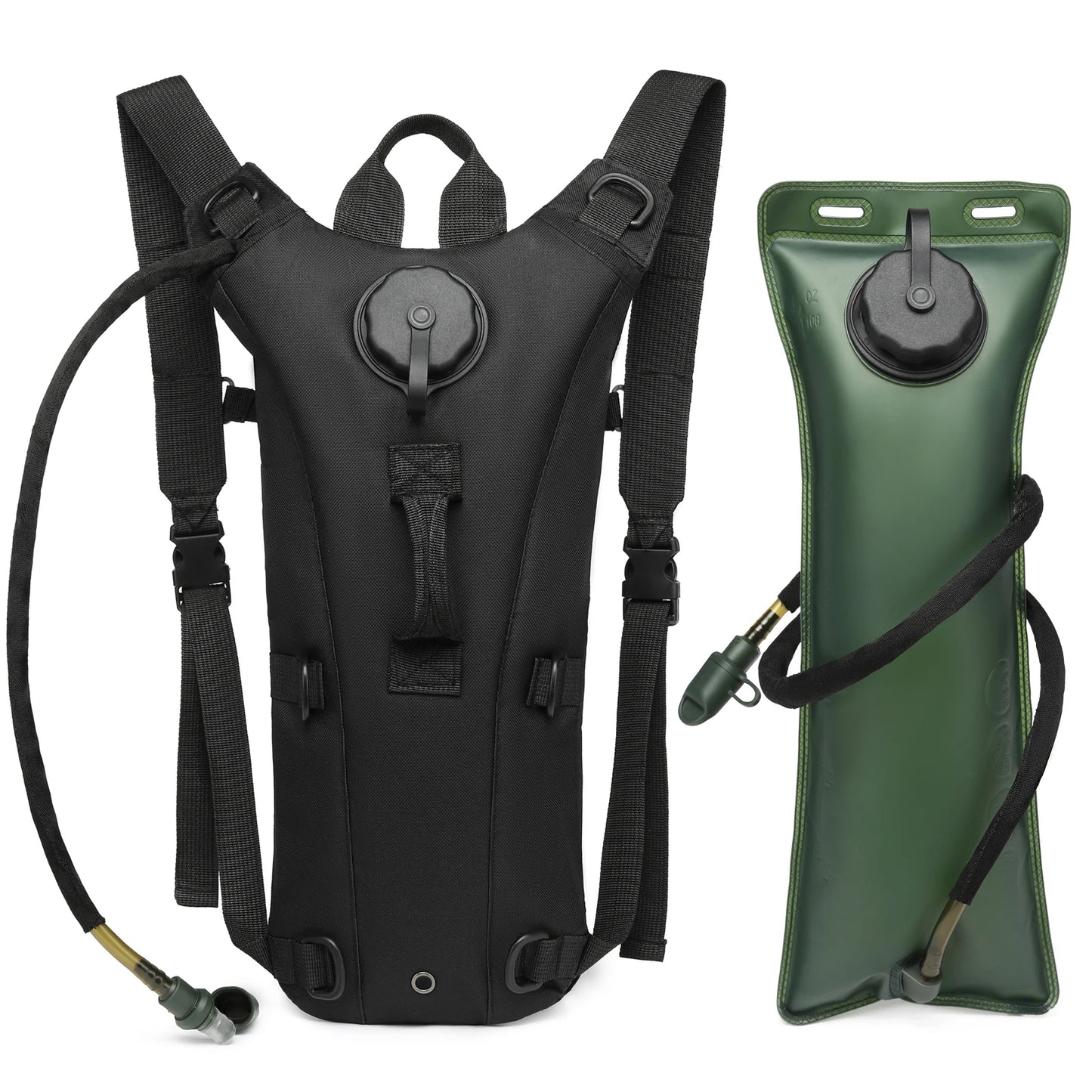 Tactical Hydration Pack – 3L Water Bladder Backpack for Running & Cycling