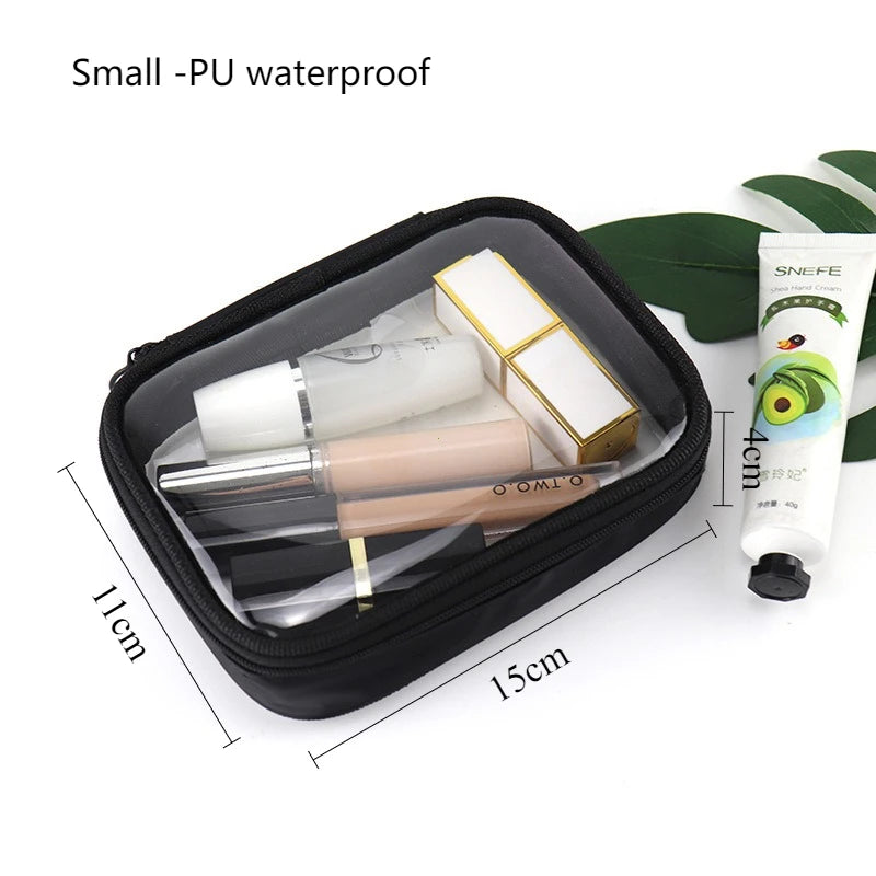 Clear Makeup Bag – Waterproof Travel Cosmetic Pouch for Women & Men