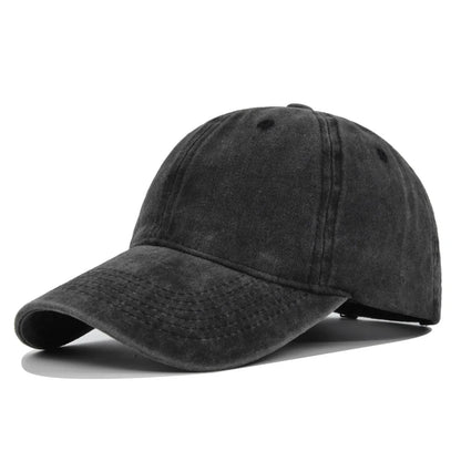 Washed Cotton Dad Hat – Snapback Baseball Cap with Sun Protection