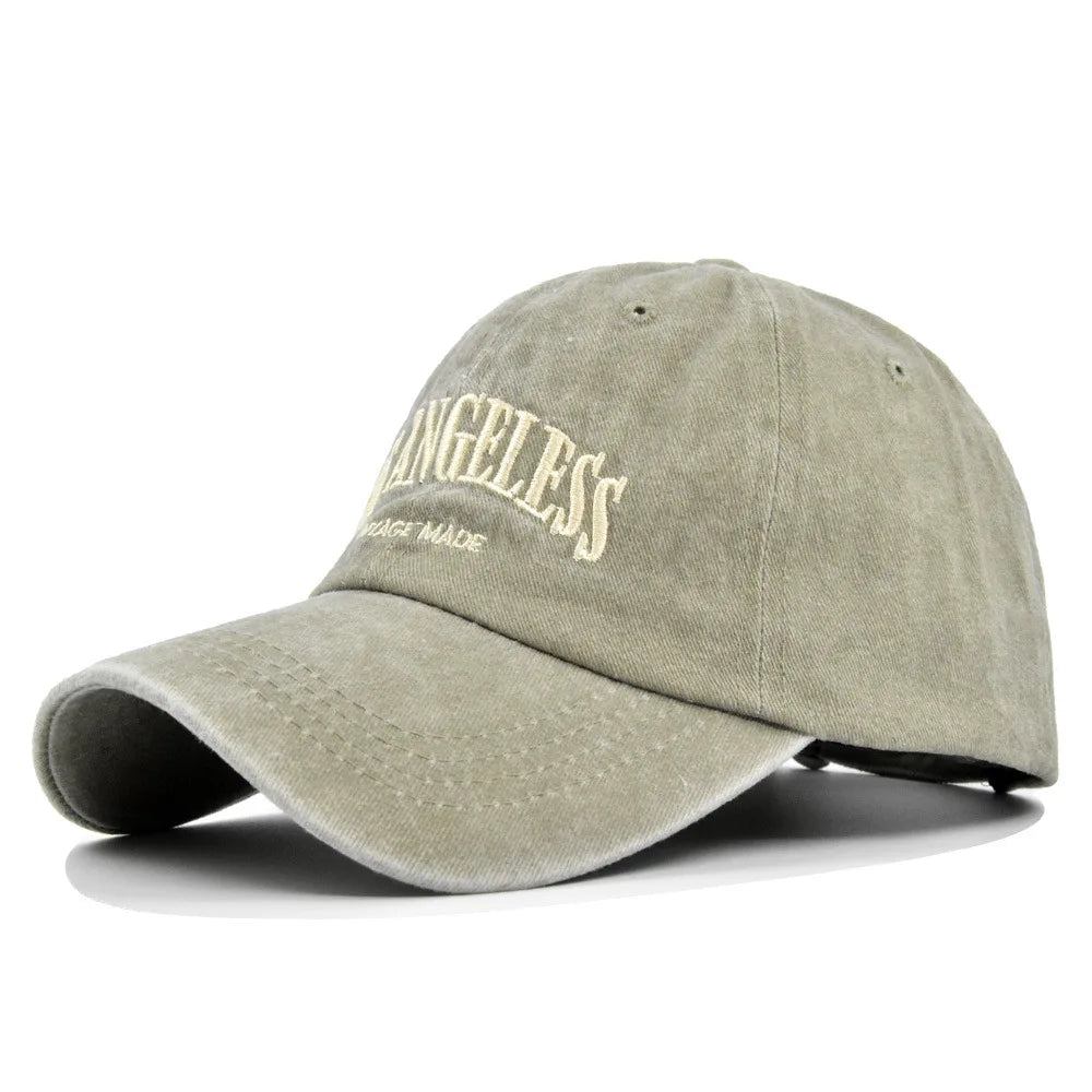 Vintage Washed Baseball Cap – City Embroidery Unisex Dad Hat