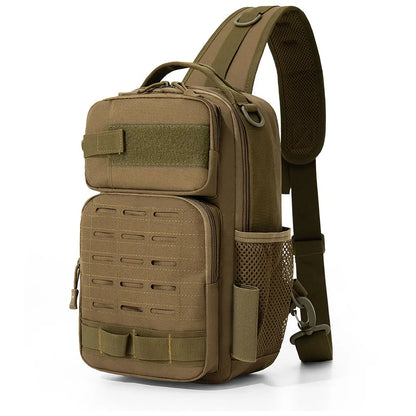 Tactical Fishing Sling Bag – Chest Pack with Rod Holder