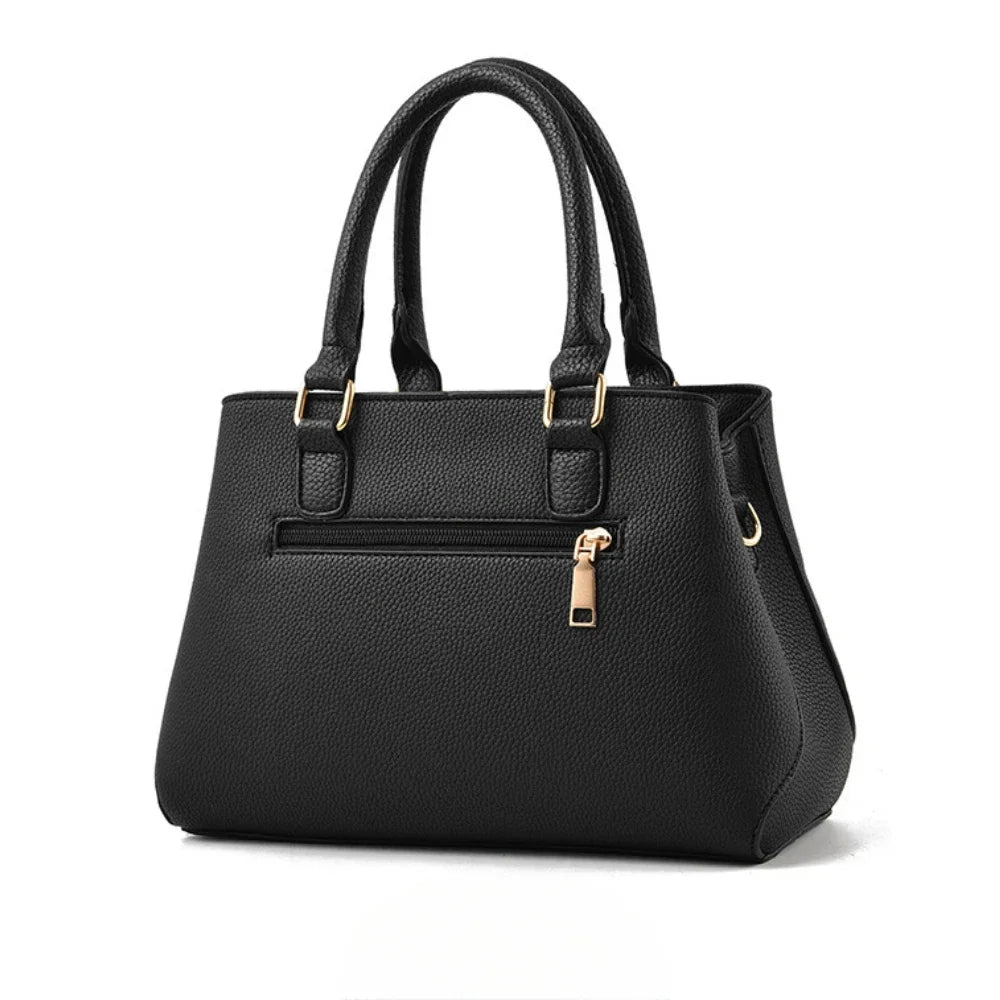 Leather Women's Tote Handbag – Vintage Luxury Shoulder Bag