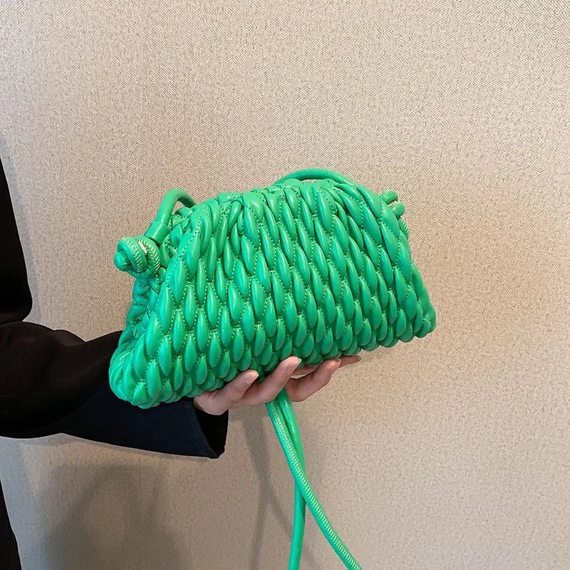 Women's Quilted Crossbody Bag – Designer Clutch Purse
