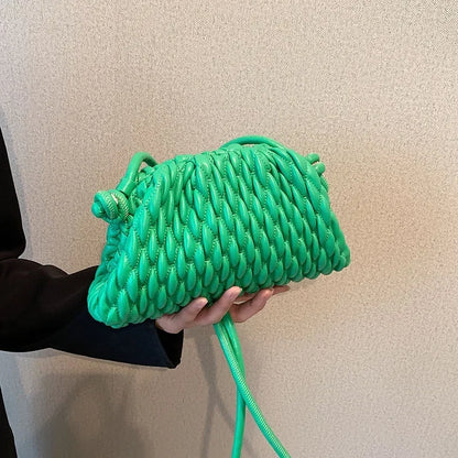 Women's Quilted Crossbody Bag – Designer Clutch Purse