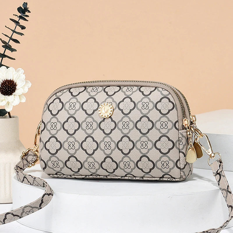 Dual Zipper Crossbody Bag – Trendy NVSHI Shoulder Bag