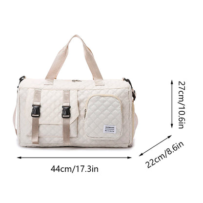 Nylon Travel Duffle Bag – Sports Gym & Overnight Shoulder Bag