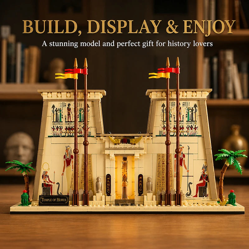 Temple of Horus MOC Building Set – Ancient Egypt Brick Model