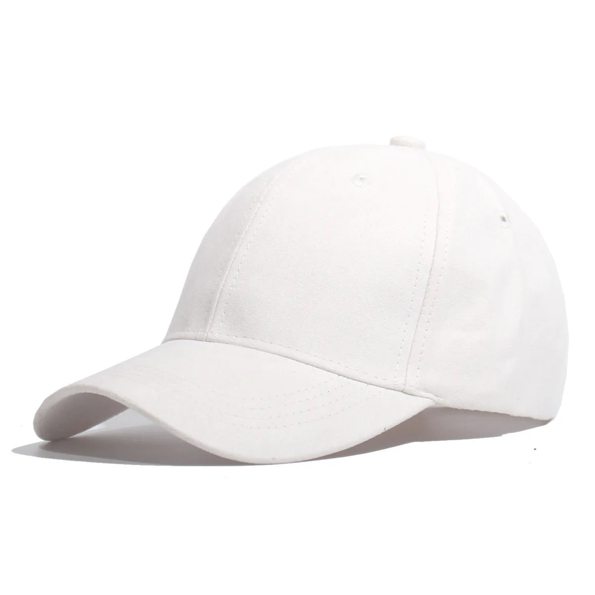 Suede Baseball Cap – Unisex Retro Snapback Hat for Men & Women