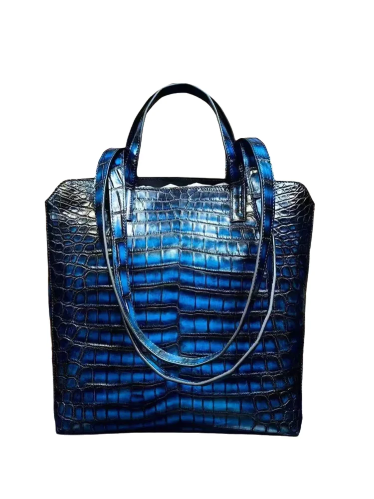 Crocodile Leather Large Tote Bag – Women's Shoulder Bag