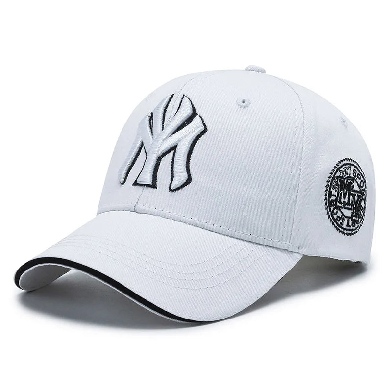 NY Embroidery Baseball Cap – Unisex Cotton Snapback Hat