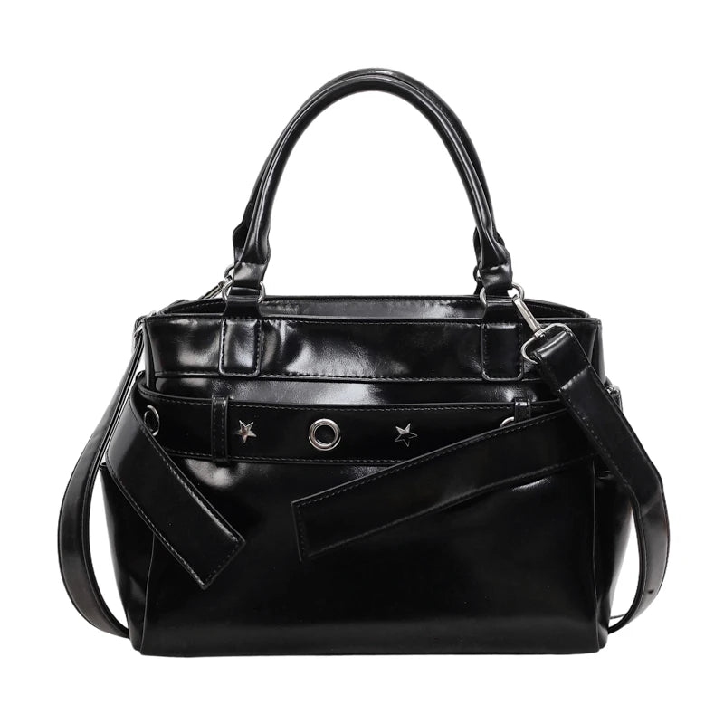PU Leather Tote Bag – Large Capacity Women's Shoulder & Crossbody