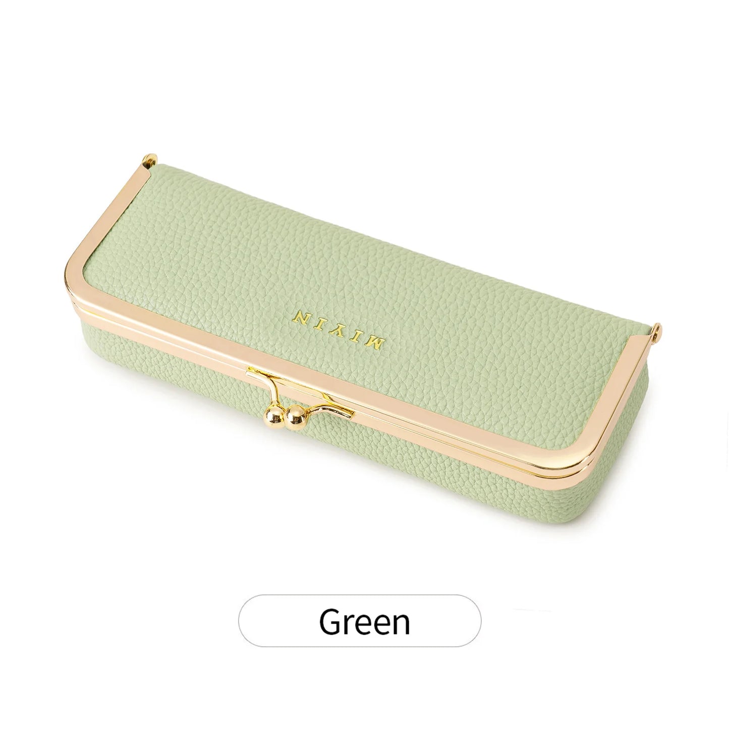 Women's Retro PU Leather Glasses Case Multi-Function Storage Box