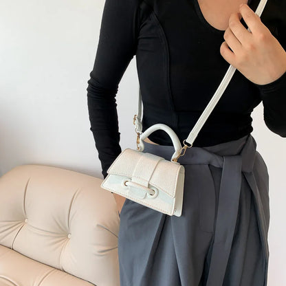 Mini Crossbody Bag for Women – Structured Top Handle Clutch Purse