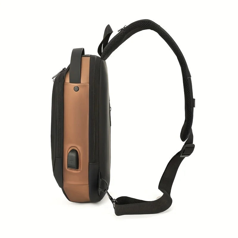Anti-Theft Sling Bag for Men – Password Lock Chest Crossbody Pack