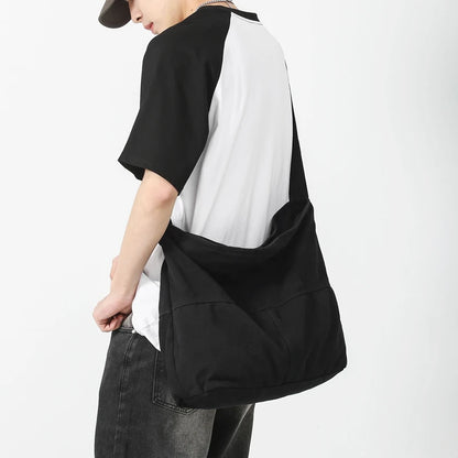 Canvas Crossbody Shoulder Bag – Casual Hobo Bag for Women & Men