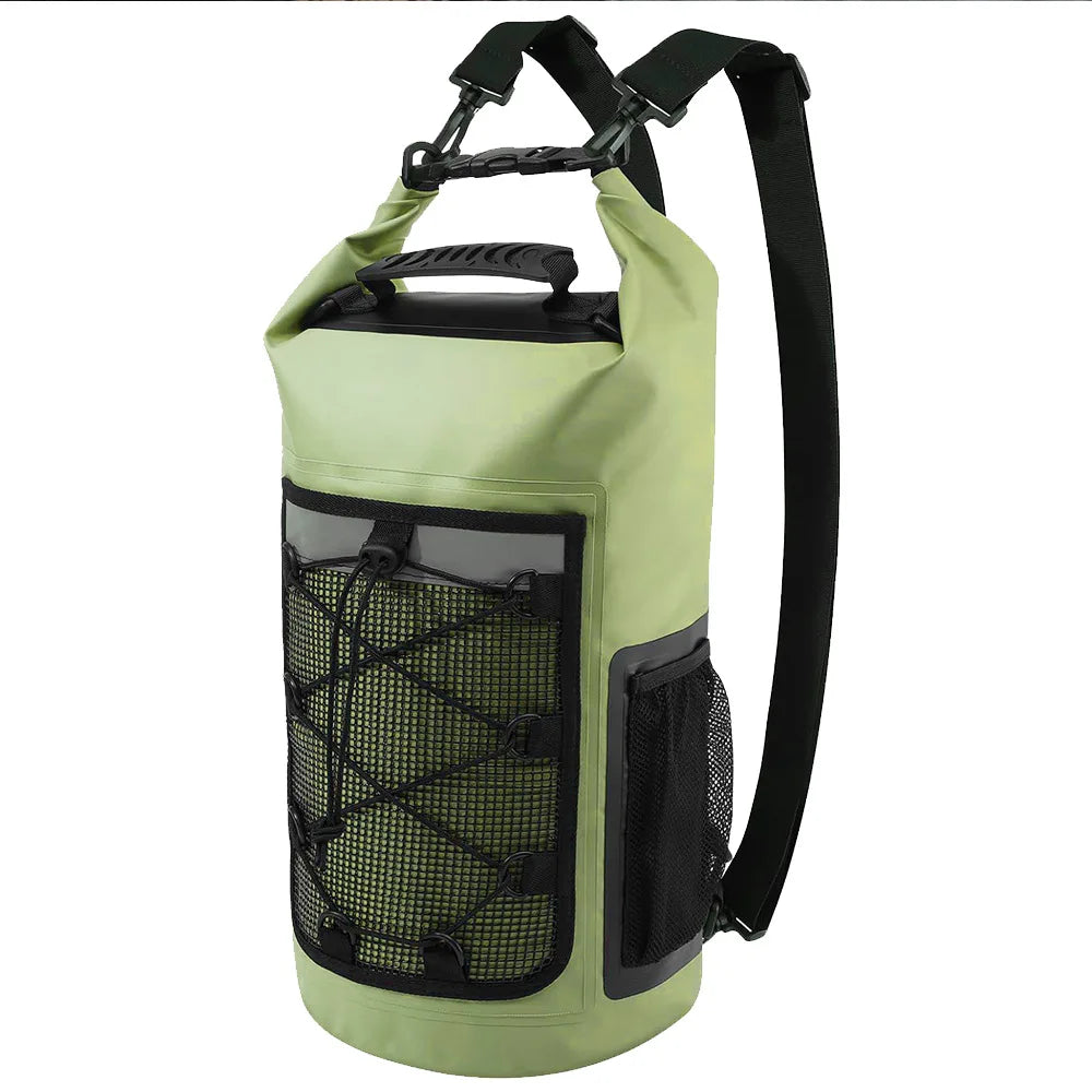 25L Waterproof Roll-Top Dry Bag Backpack for Beach & Water Sports