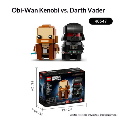 Obi-Wan Kenobi & Darth Vader BrickHeadz Set 40547