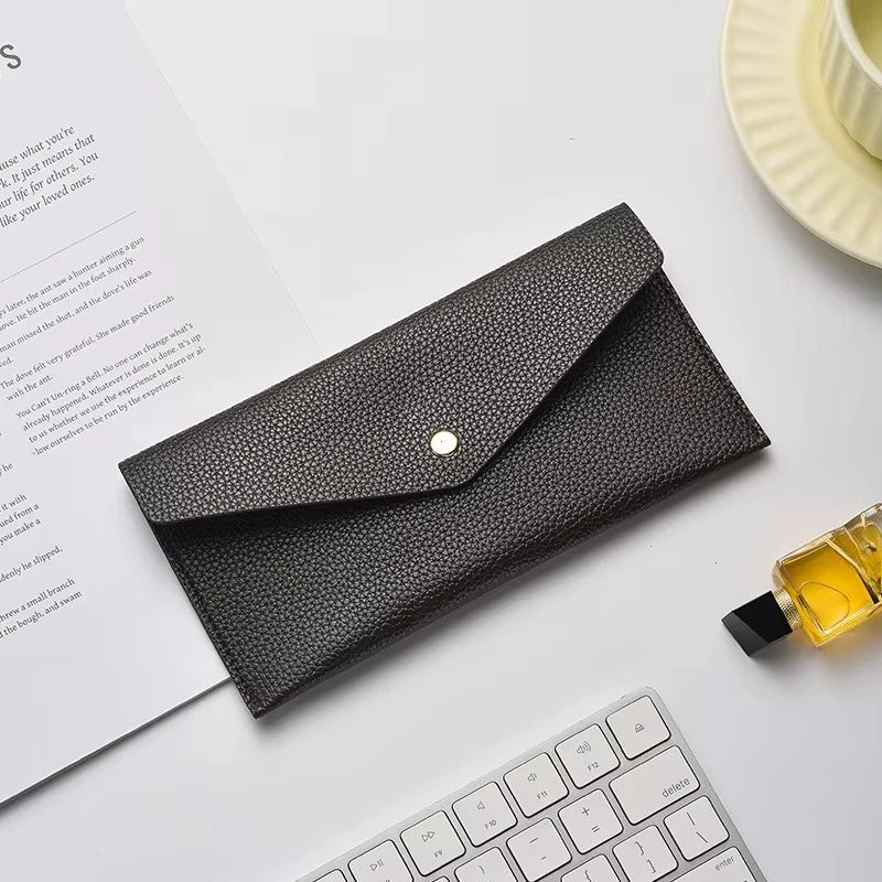 Large Capacity Slim Wallet – Soft Leather Coin & Cash Organizer