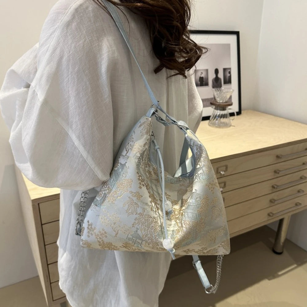 Embroidered Chinese Style Shoulder Bag for Women