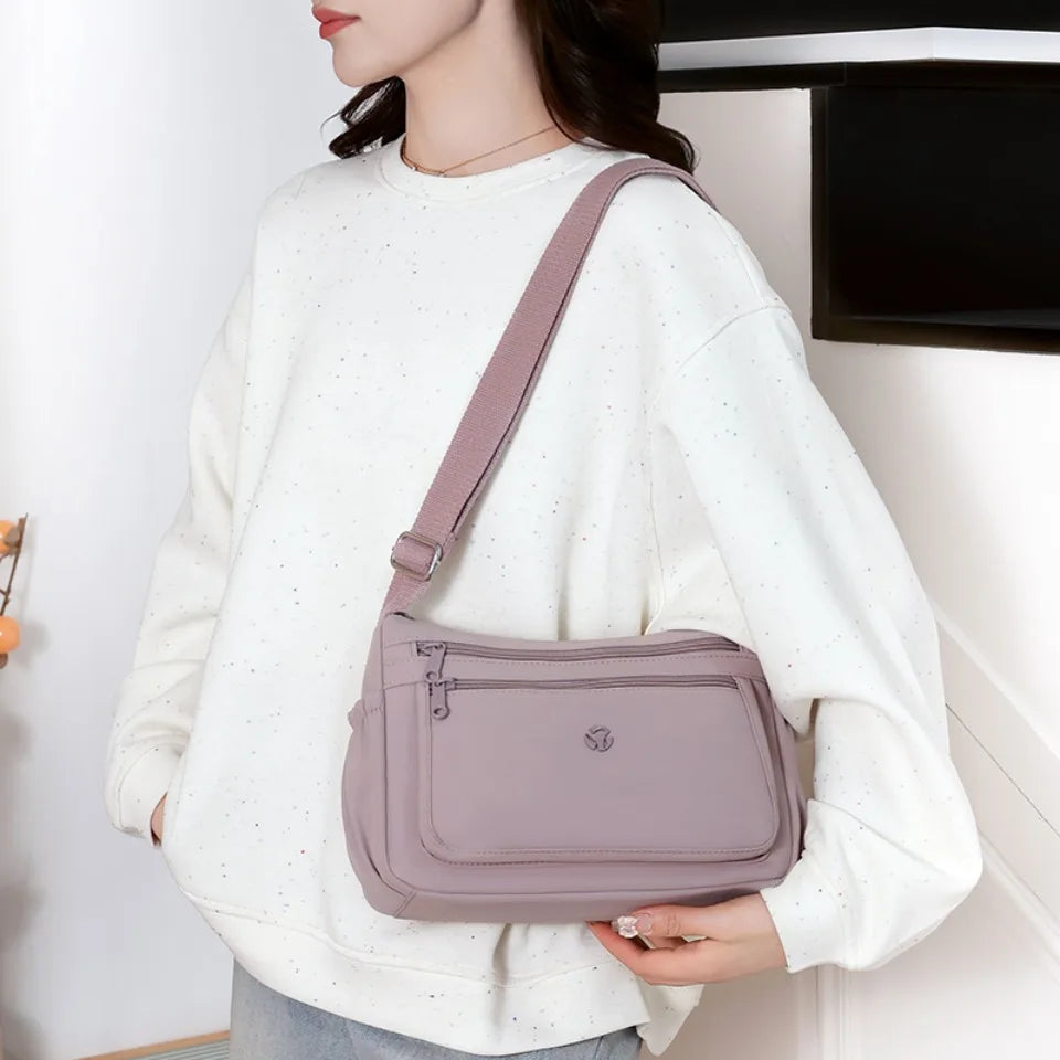 Waterproof Nylon Crossbody Shoulder Bag for Women