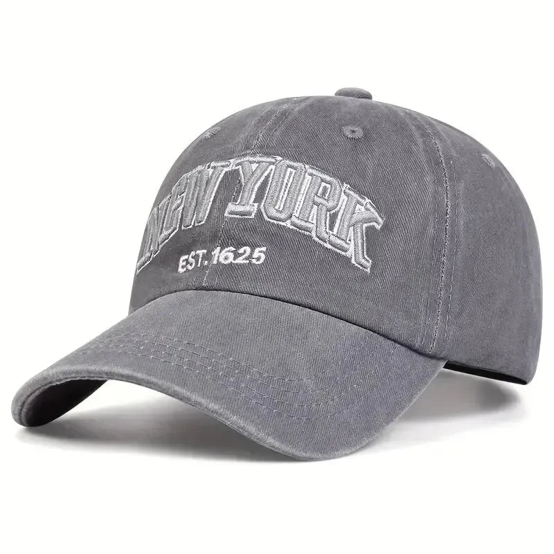 Vintage Washed Baseball Cap – Embroidered Unisex Cotton Hat