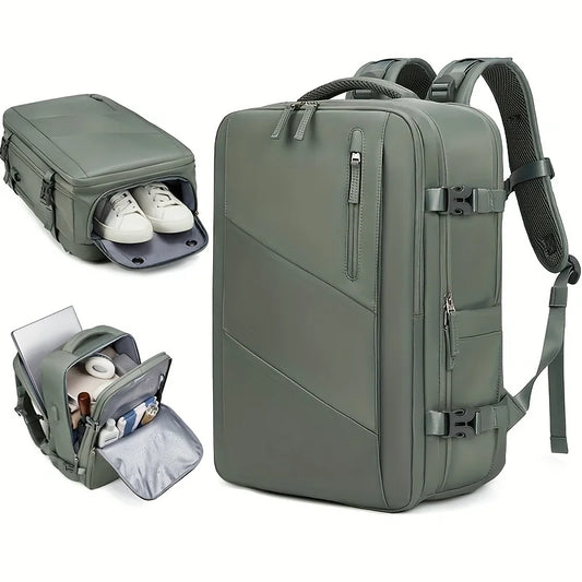 Women's Travel Backpack – 16" Laptop, USB Charging, Waterproof