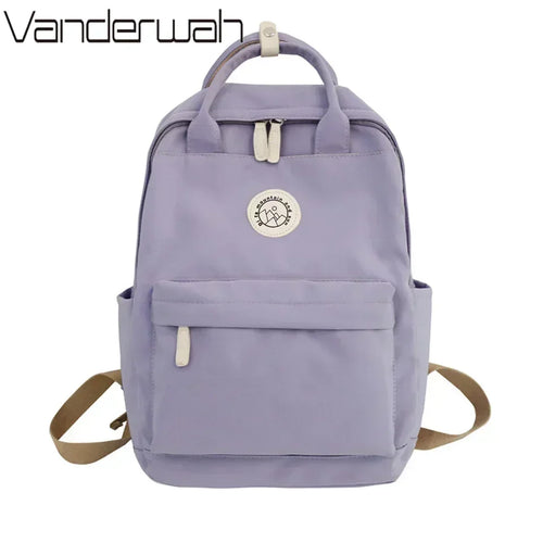 Waterproof Nylon Backpack for Women – School & Travel