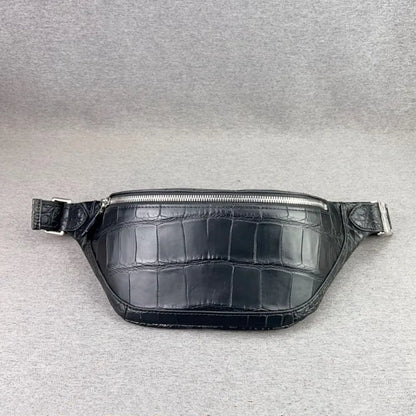 Crocodile Leather Waist Bag & Chest Pack for Men