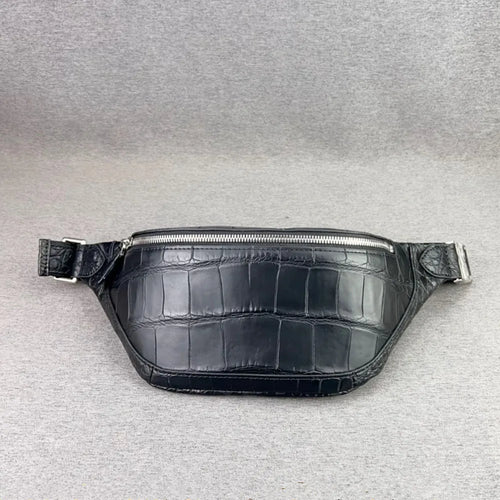 Crocodile Leather Waist Bag & Chest Pack for Men