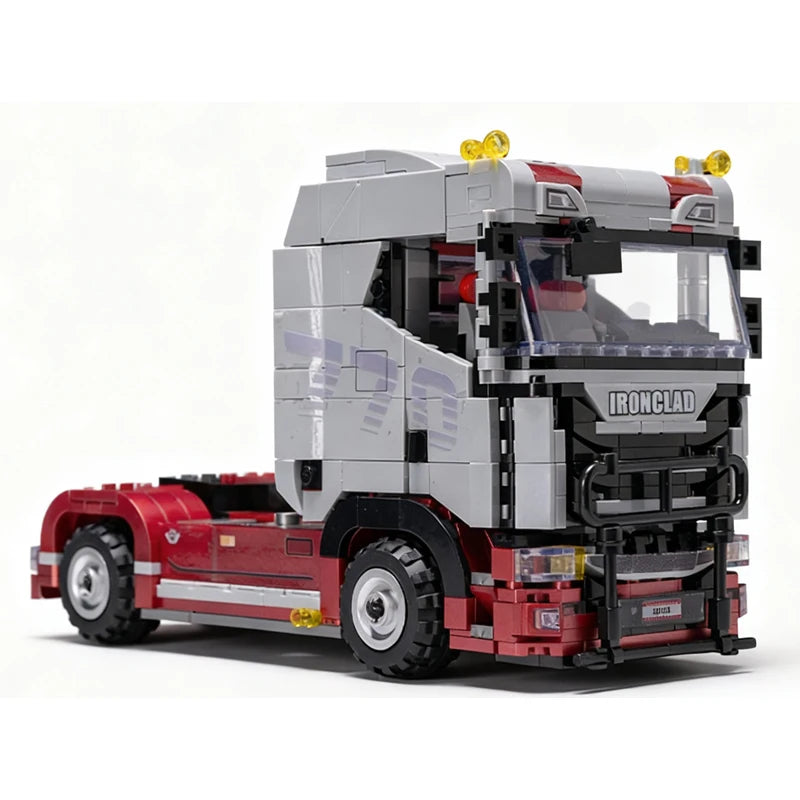 Semi Truck MOC Building Set – Technical Tractor Bricks Model