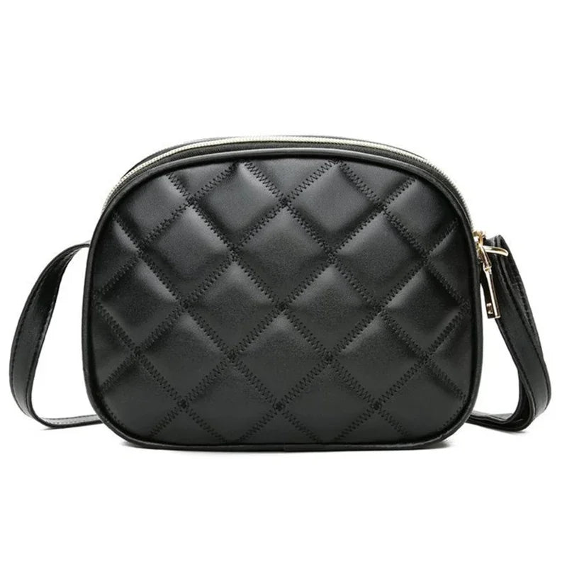 Quilted Crossbody Bag for Women – PU Leather Shoulder Purse