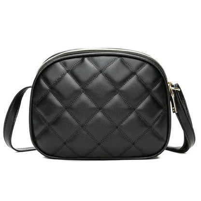 Quilted Crossbody Bag for Women – PU Leather Shoulder Purse
