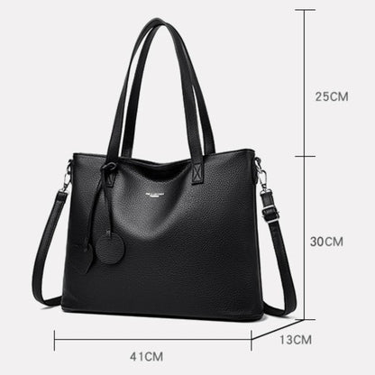 Soft Leather Tote Bag for Women – Designer Shoulder & Crossbody Handbag