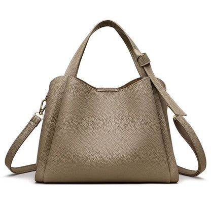 Women's PU Leather Bucket Bag – Luxury Crossbody Shoulder Handbag