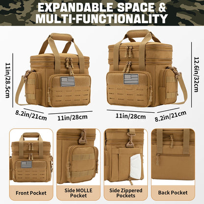 Tactical Lunch Box – Expandable 18L Insulated Cooler Bag with MOLLE